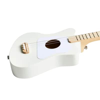 Loog Mini Acoustic Right Handed 3-String Guitar, White image 2