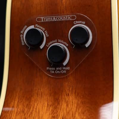 Yamaha FGC-TA Transacoustic Cutaway Acoustic/Electric Guitar - Vintage Tint image 8
