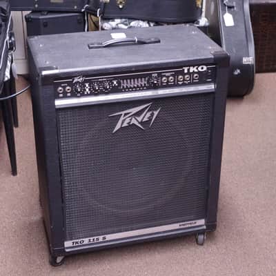 Peavey TKO 115S bass guitar combo AMP amplifier 80 watt 1x15 - rolling casters - used - LOCAL PICKUP image 1