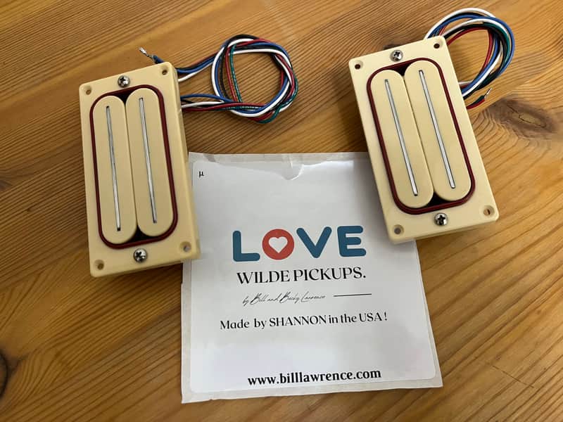 Wilde Pickups (Bill Lawrence) L500 R&L set Cream image 1