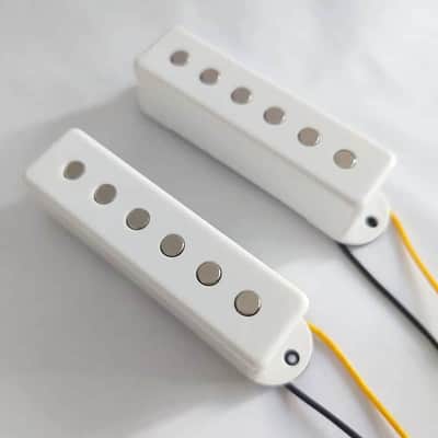 White Guitar Single Coil Jaguar Style Pickups Set image 1