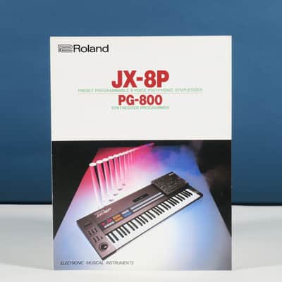 Roland JX-8P synthesizer & PG-800 programmer brochure