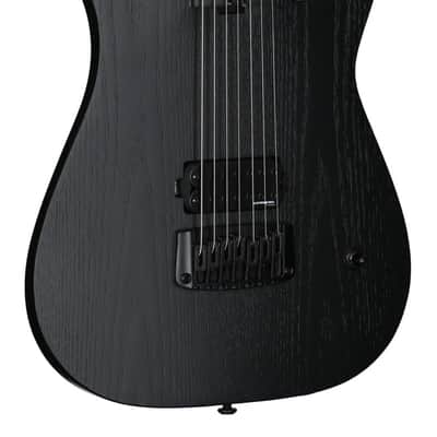 Schecter Keith Merrow KM-7 MK-III EX 7-string Baritone Electric Guitar - Satin Black Open Pore (882) image 2