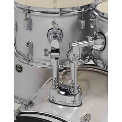 PDP Center Stage 5-Piece Drum Kit with Hardware and Cymbals (Diamond White Sparkle) image 6