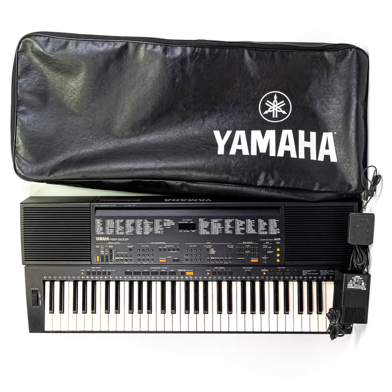 Yamaha PSR-500M Portable Digital Keyboard with Gig Bag, Power Supply & Sustain image 1