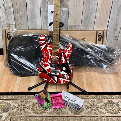 2021 EVH Striped Series Frankie Red / White / Black Stripes Relic , In Stock Best Deal on the Planet image 19