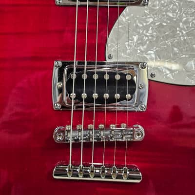 First Act CE-240 Sheena FSA Electric Guitar Transparent Red image 3
