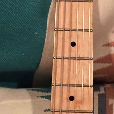 Samick Artist Series Thinline Hollow Telecaster copy TO-0345 1980's Natural Ash with Maple Neck and image 12