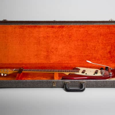 Fender  Competition Mustang Solid Body Electric Guitar (1971), ser. #306296, original grey hard shell case. image 10