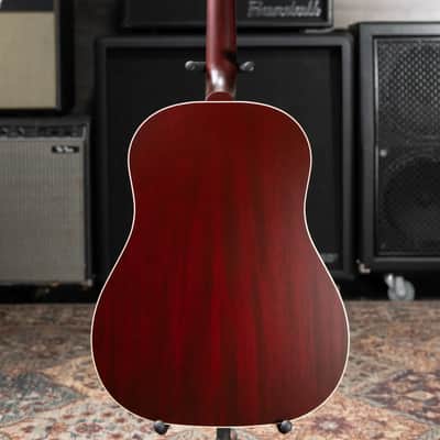 Gibson J-45 Special Dreadnought Acoustic/Electric Guitar - Satin Wine Red with Gig Bag image 8