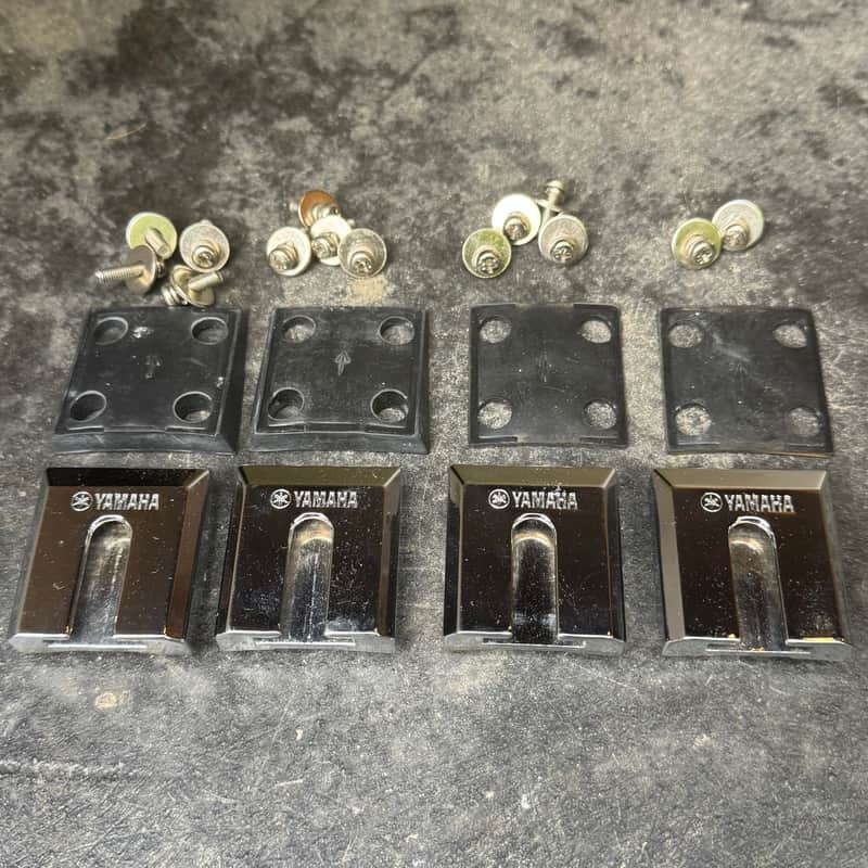 4x vintage Yamaha Concert Tom Clip mounts 1970s image 1