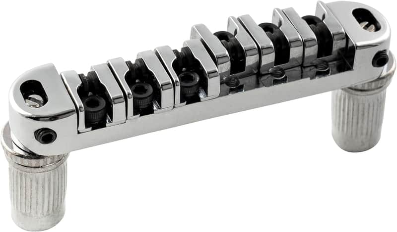 51.5mm Guitar Locking Roller Bridge Tune-O-Matic Bridge for Epiphone Les Paul SG Style Electric Guitar,Chrome image 1