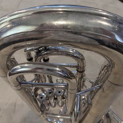 Yamaha YEP-321S Intermediate 4-Valve Euphonium late 70's - 80's - Silver-Plated image 9