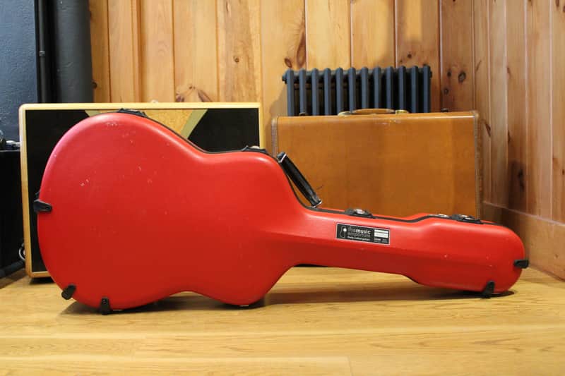 Calton Custom Hardshell Case for 000-12 fret acoustic, Red exterior image 1
