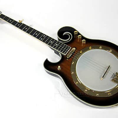 Gold Tone EBM-5/L Solid Body Maple Top & Neck F-Style 5-String Electric Banjo For Left Handed Players image 2