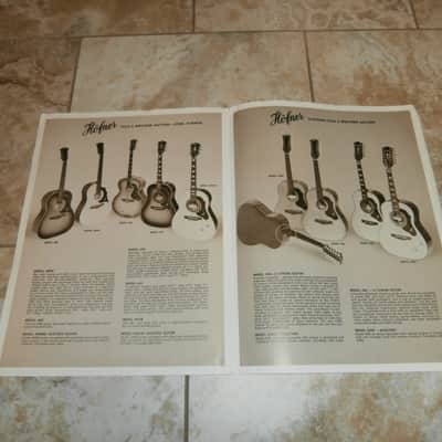 Vintage Circa 1971 Hofner "Fine Professional Guitars and Electric Basses" Catalog! Case Candy! image 5