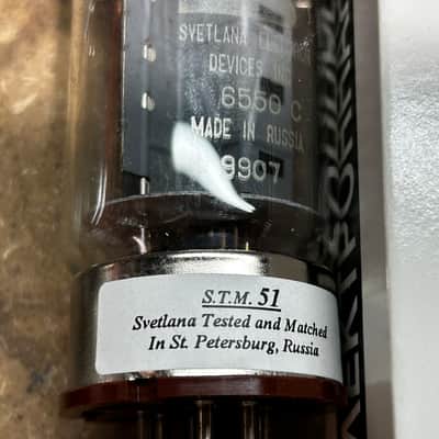 NOS NIB pair 1999 Svetlana 6550C / 6550 tubes image 5