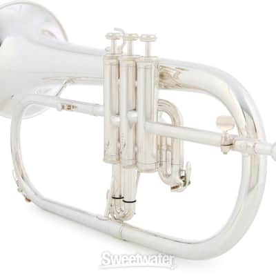 Yamaha YFH-631G Professional Bb Flugelhorn - Silver-plated with Gold Brass Bell (YFH631GSd1) image 6