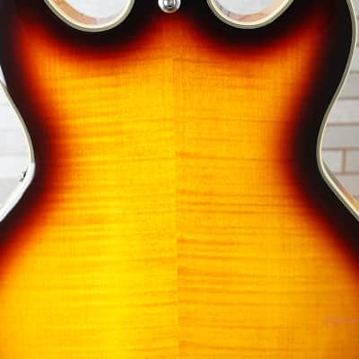 D'Angelico Premier Mini DC with Pau Ferro Fretboard - Dark Iced Tea Burst image 10