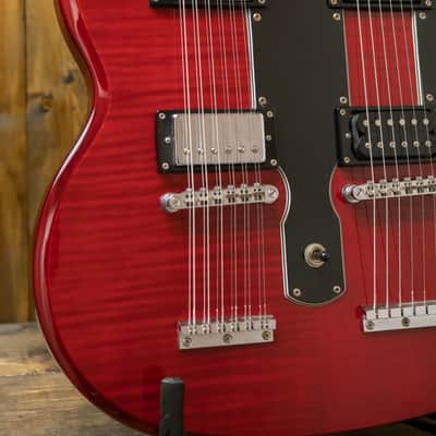 Epiphone G-1275 Custom Double-Neck Guitar - Cherry image 6