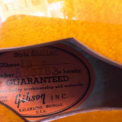 Vintage 1968 Gibson EB-2 Semi Hollow Body Short Scale Electric Bass w OCBC~100% Original~VG+ / Excellent Condition~A Sonic Monster! image 14