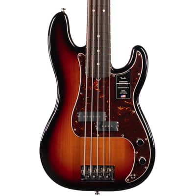 Fender American Professional II Precision Bass V 5-String 3-Color Sunburst (186) image 2