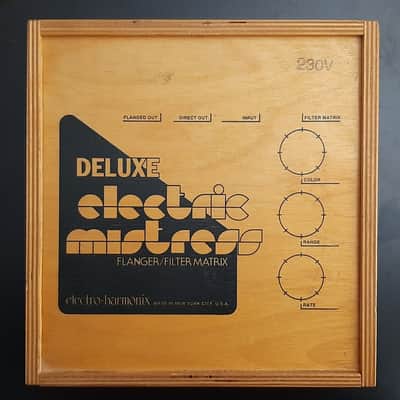 2000s - Vintage Electro-Harmonix Deluxe Electric Mistress Reissue with 24V Adapter 2008 - 2014 - Silver / Black image 13
