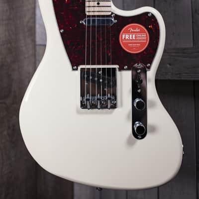 Squier Paranormal Offset Telecaster, Maple Fingerboard, Tortoiseshell Pickguard, Olympic White Electric Guitar 0377005505 image 2
