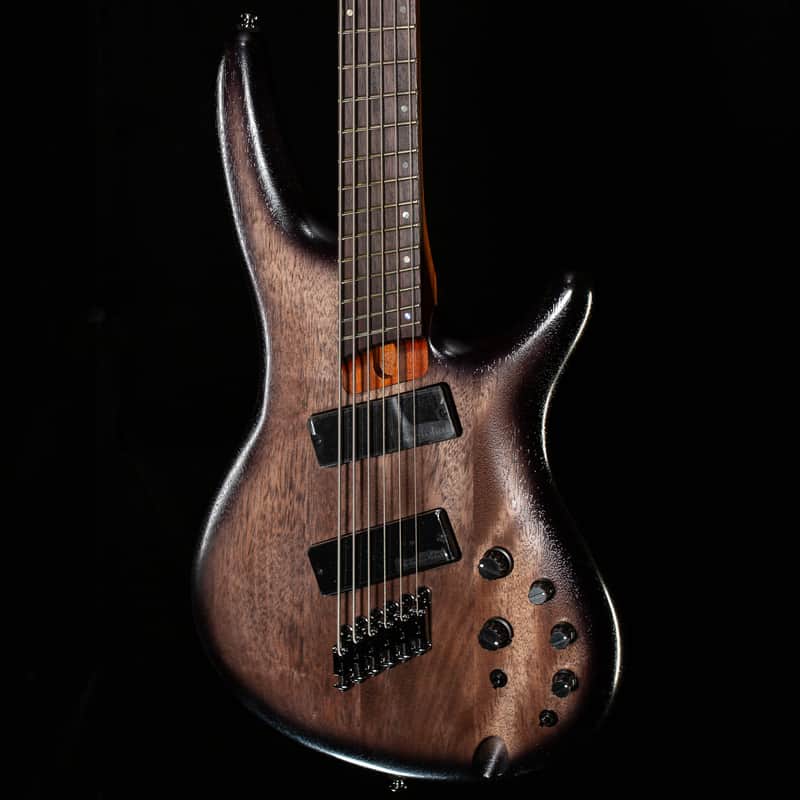Ibanez Bass Workshop SRC6MS 6-string Multi-Scale Bass Black Stained Burst Low Gloss (609) image 1