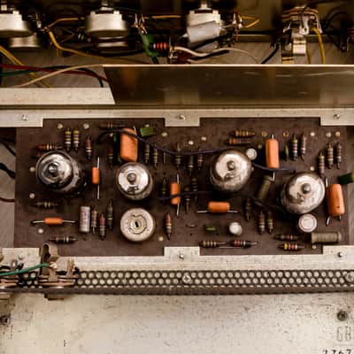 1967 Ace Tone Mighty-5 Vintage Tube Amp Head & 1x12 Cab, Fully-Serviced 117v, Japan image 16