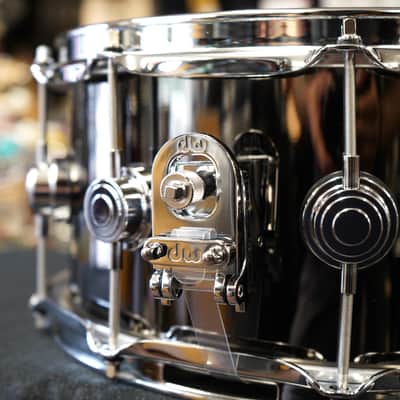 DW Collectors Series #DRVB6514SUC Black Nickel Over Brass 6.5x14" Snare Drum w/ Chrome Hardware image 5