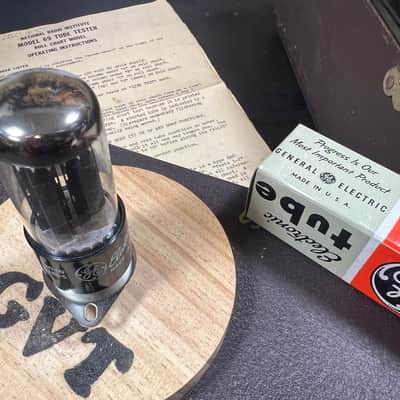 GE General Electric GE 5y3gt Tube Black plates rectifier Tweed / Champ amps image 3