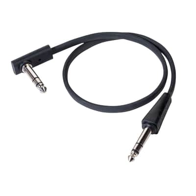 RockBoard Flat TRS Cable ST-RA 40 cm 16 in, Low Profile Stereo Patch Cable for Expression Pedal, Tap Tempo, Pedalboard image 2