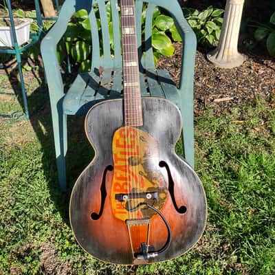 Kay N2 Archtop 17-1/4" 1940's - De coupage Beatles image 1