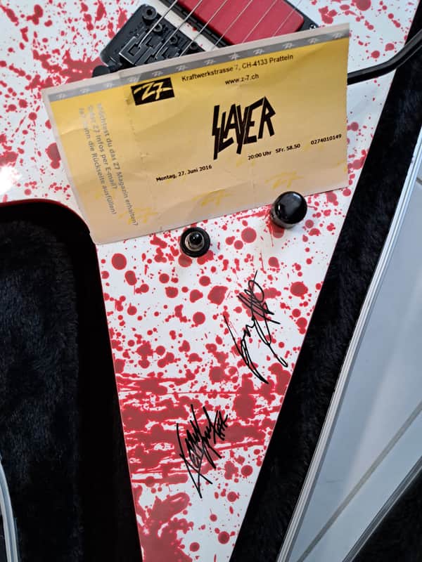 Schecter Signature Gary Holt V-1 FR 2014 2014 - Blood Splatter image 1