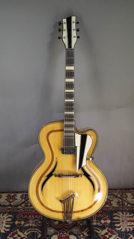 Geaka Masterbuilt Archtop 1950s Made in Germany w PU - Blonde  w/video image 1