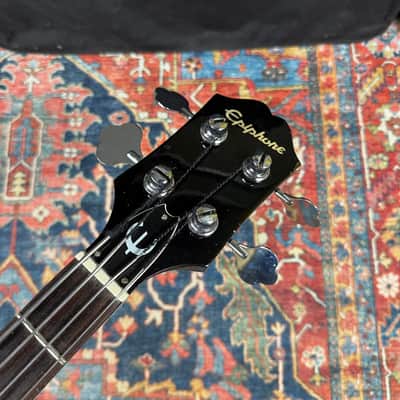 Epiphone Rivoli Reissue Short Scale Semi-Hollow Bass Mudbucker Transducer - 1996 image 4