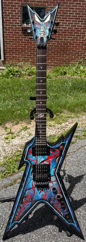 2015 Dean Dimebag Darrell Signature Razorback DB DNA Floyd Rose Dime Pantera image 1