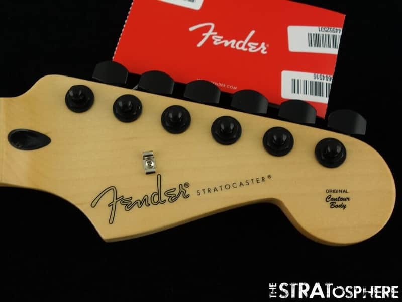 Fender Player Stratocaster Strat NECK + HIPSHOT BLACK LOCKING TUNERS Maple image 1
