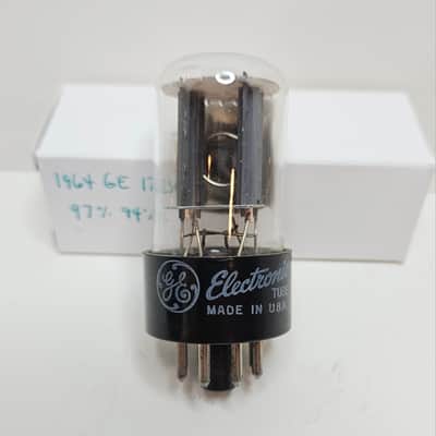Vintage 1964 GE 12SN7-GT Tube *TESTS VERY STRONG* 97% 94% image 1
