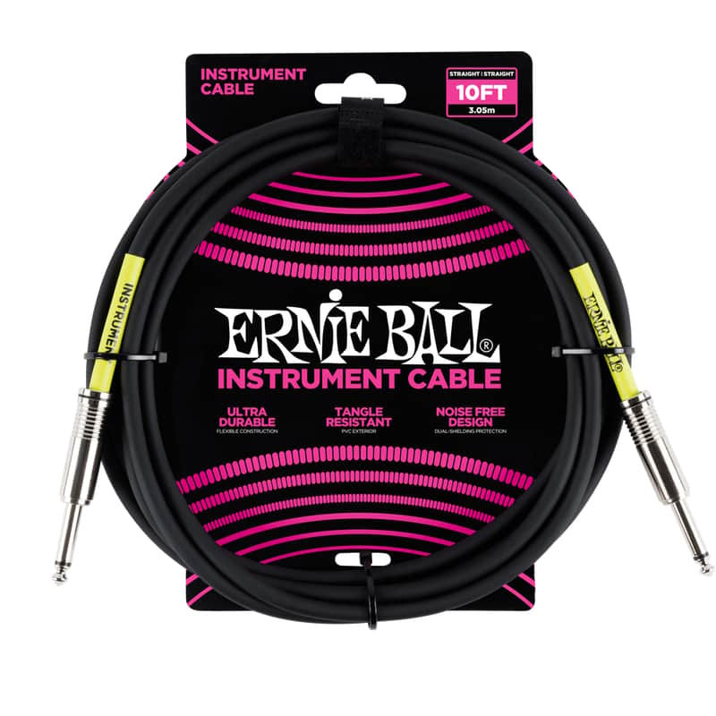 Ernie Ball P06048 Ultraflex Straight 10' Straight to Straight TS Instrument Cable image 1