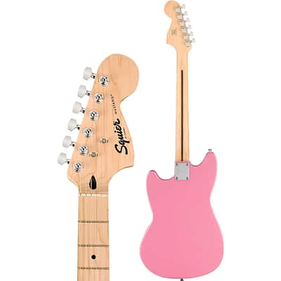 Squier by Fender Sonic Mustang Electric Guitar, Flash Pink image 8