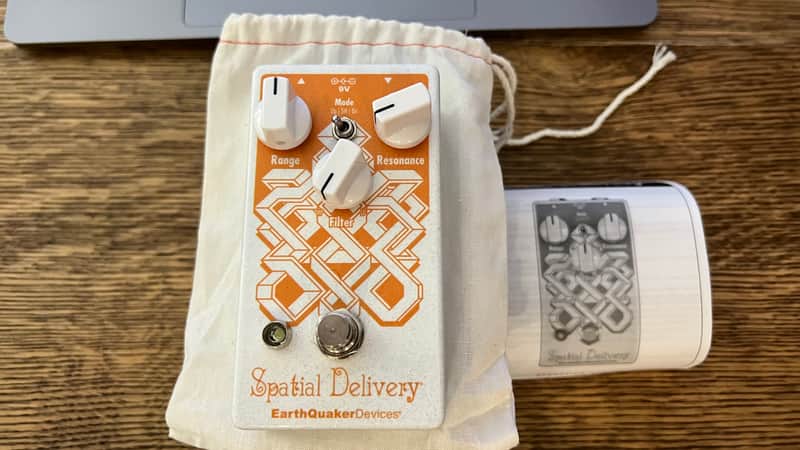 EarthQuaker Devices Spatial Delivery Sample & Hold Envelope Filter White Sparkle / Orange Print image 1