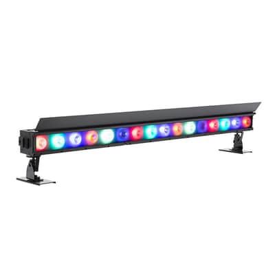 (4) American DJ ADJ ElectraPix Bar 16 Pak DMX RGBAL+UV Bar Lights w/ Flight Case image 2