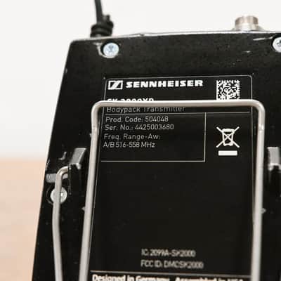 Sennheiser SK 2000XP Wireless Belt Pack Transmitter 516-558 MHz CG015A6 image 6