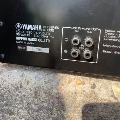 Vintage Yamaha K-1000 Stereo Cassette Deck For Parts Or Repairs image 10