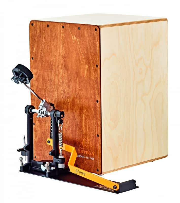 Ortega OSTBCJ-L-BU Percussion Series Left Foot Stomp Box Cajon Bundle image 1