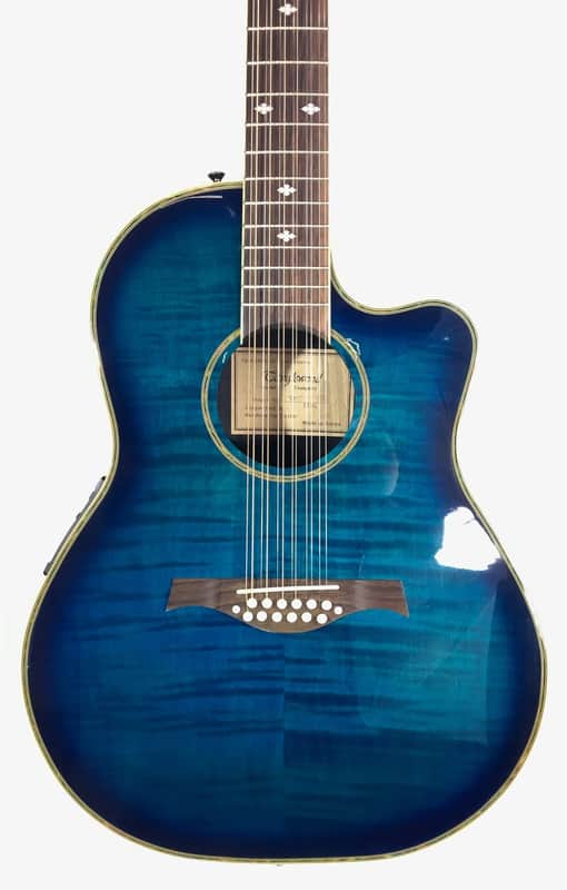 Tanglewood Odyssey TMO-12MO, 12 String Acoustic - Used, See-Thru Blue image 1