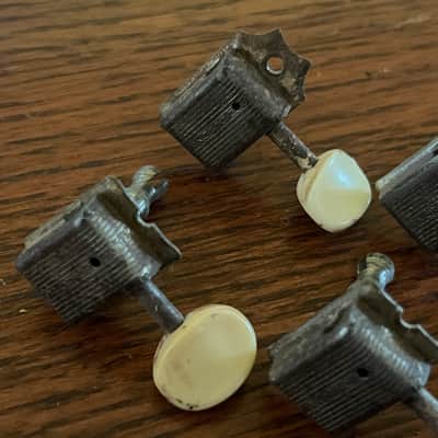 1958 - 1964 set Fender Musicmaster Duo Sonic Mustang guitar tuners tuning pegs image 4