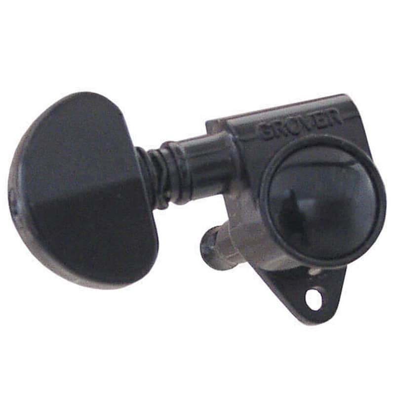 Grover Grover Original Rotomatics Machineheads ~ 3+3 ~ Black C…